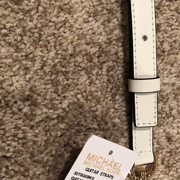 Michael Kors Shoulder strap. White & gold. NWT - Picture 5 of 6